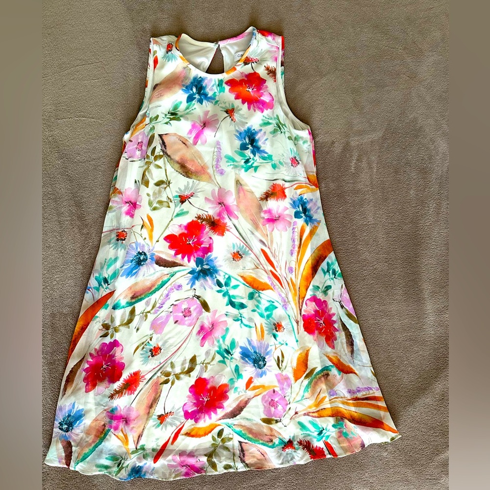Calving Klein floral dress